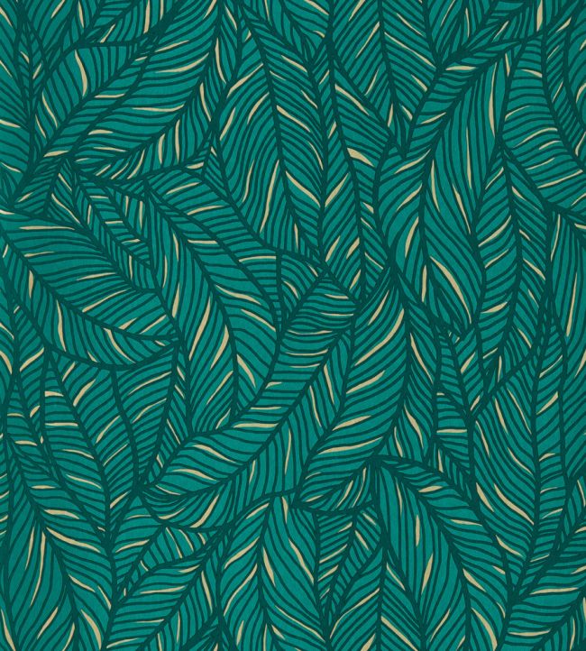 Selva Wallpaper by Clarke & Clarke Emerald