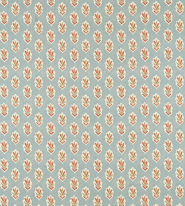 Sessile Leaf Fabric by Sanderson Blue Clay