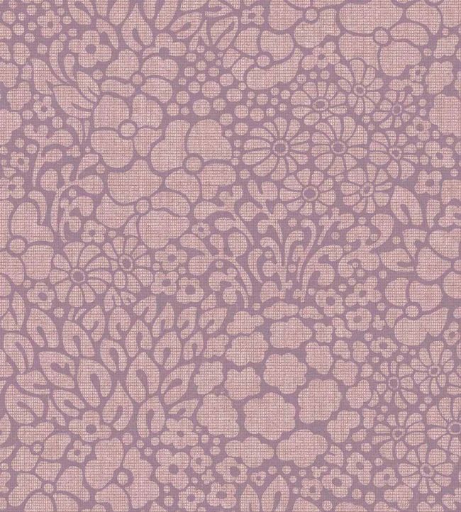 Seventies Floral Wallpaper by Eijffinger Purple/Lilac