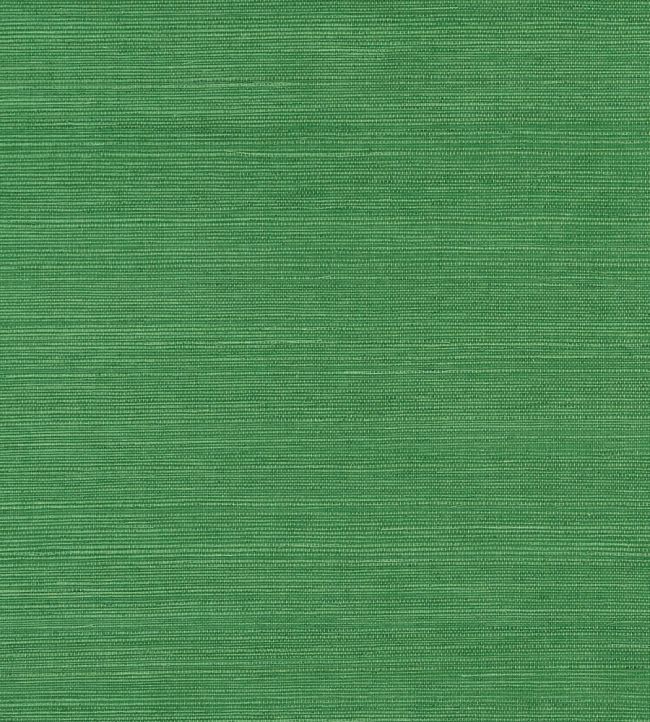Shang Extra Fine Sisal Wallpaper by Thibaut Emerald Green