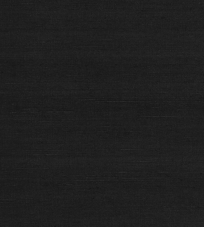 Shang Extra Fine Sisal Wallpaper by Thibaut Pitch Black