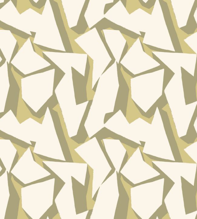 Shatter Wallpaper by Ohpopsi Olive Oil