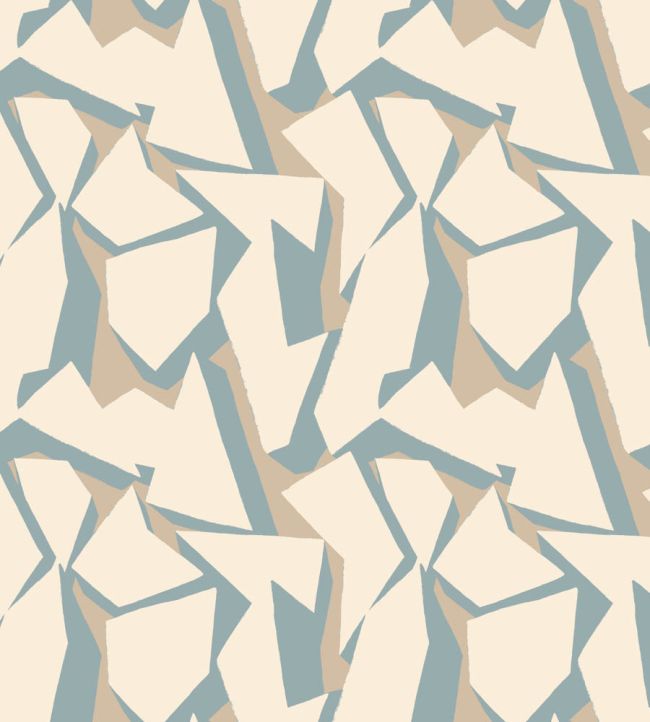 Shatter Wallpaper by Ohpopsi Soft Petrol