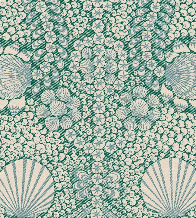 Shell Grotto Wallpaper by Fermoie Teal