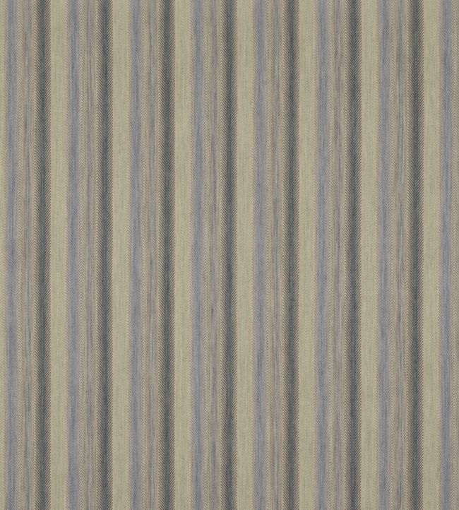 Shepton Stripe Fabric by Mulberry Home Blue