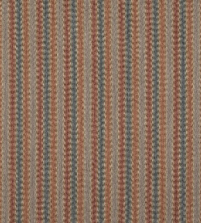 Shepton Stripe Fabric by Mulberry Home Red/Blue