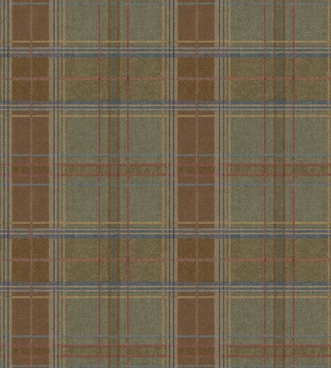Shetland Plaid Wallpaper by Mulberry Home Lovat