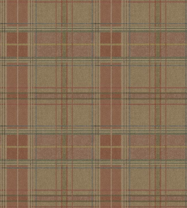Shetland Plaid Wallpaper by Mulberry Home Quartz