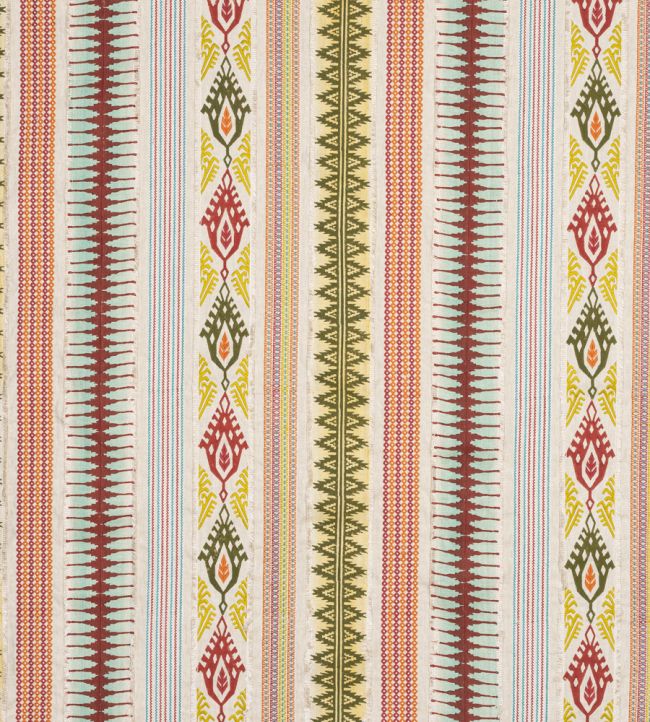 Shimla Fabric by Jane Churchill Red/Multi
