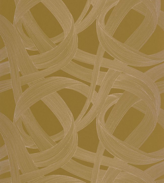 Shimmy Wallpaper by Casadeco Olive