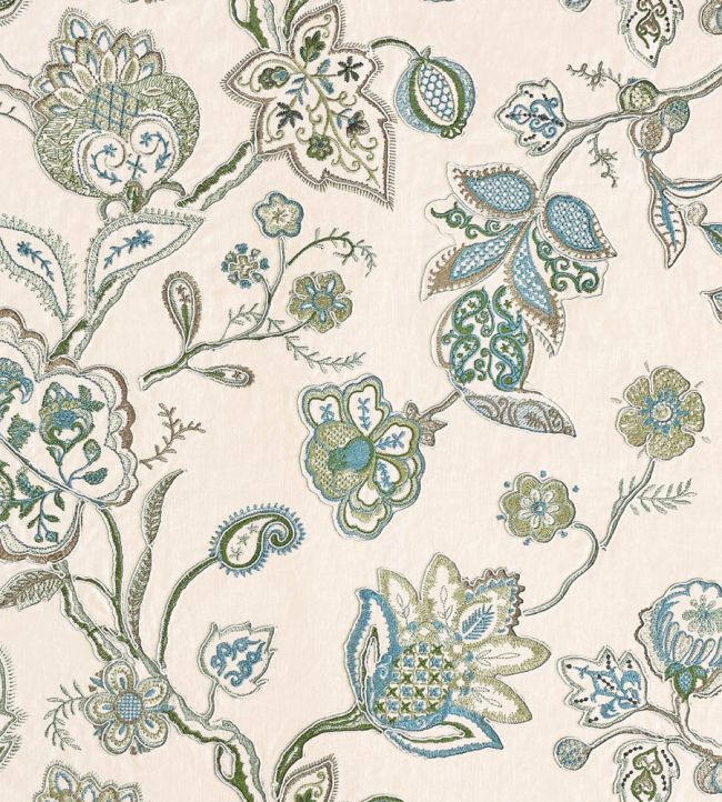 Shiraz Fabric by Ian Sanderson Chalk Hill Blue