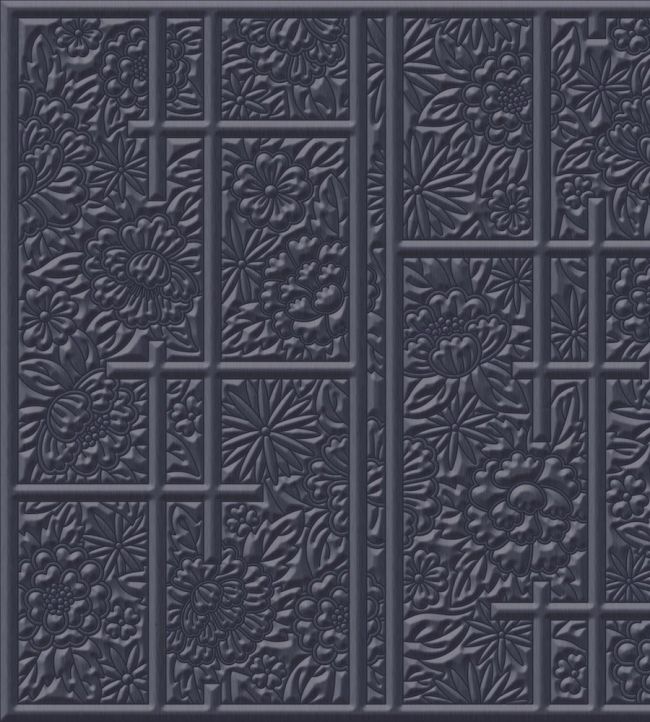 Shoji Blossom Wallpaper by Moooi Denim