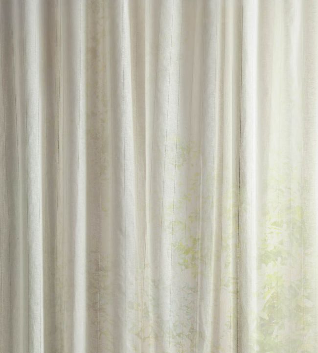 Shoreline Stripe Fabric by Sanderson Seaspray White