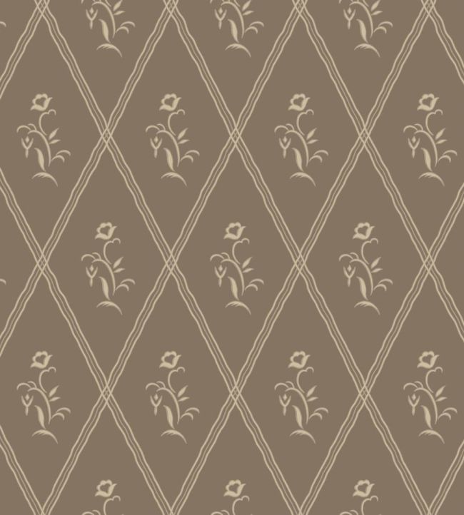 Signe Wallpaper by Borastapeter Brown