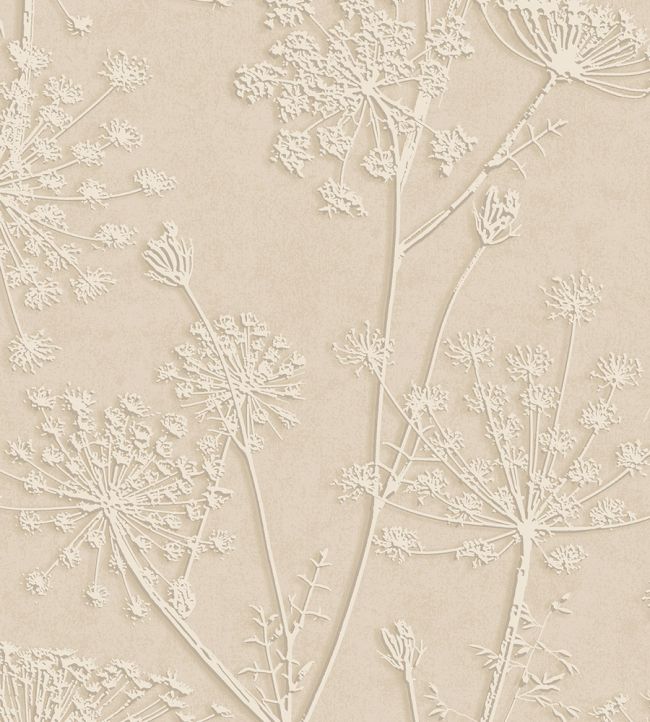 Silhouette Flowers Wallpaper by Eijffinger Beige/Sand