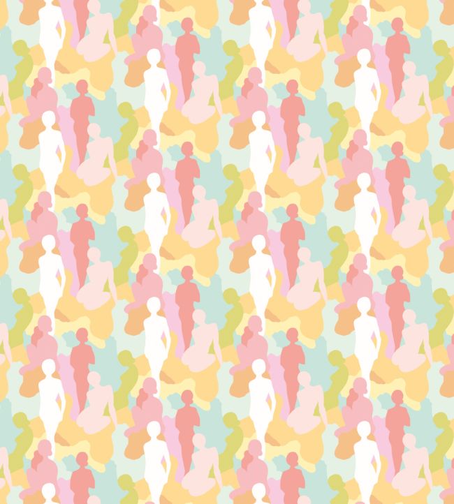 Silhouette Wallpaper by Ohpopsi Citrus Punch