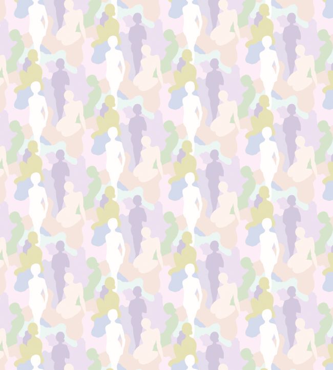 Silhouette Wallpaper by Ohpopsi Parma Violet