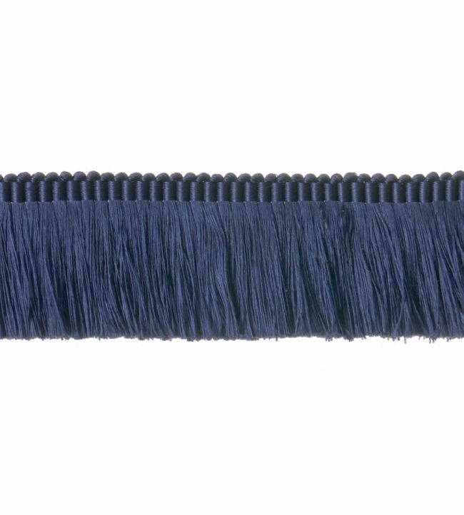Silk Moss Fringe 40mm Trimming by Houles Blue
