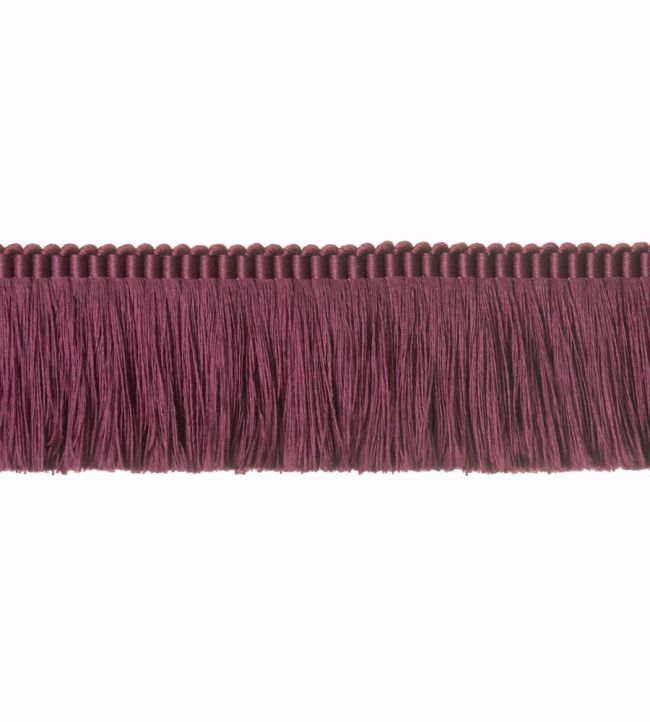 Silk Moss Fringe 40mm Trimming by Houles Purple
