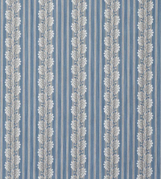 Silvano Stripe Fabric by Colefax and Fowler Blue