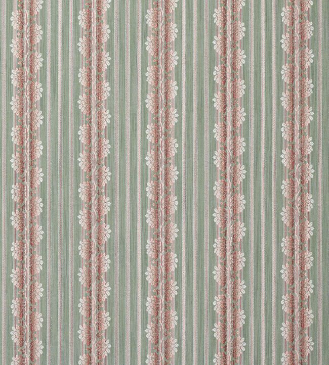 Silvano Stripe Fabric by Colefax and Fowler Pink/Green