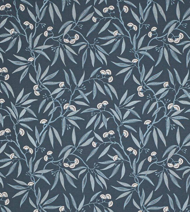 Silverwood Fabric by Jane Churchill Navy
