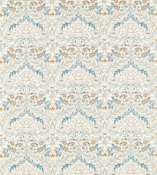 Simply Severn Fabric by Morris & Co Bayleaf / Annatto