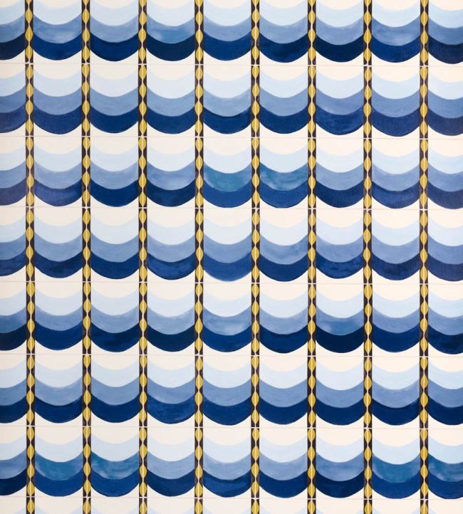 Sintra Wallpaper by Schumacher Blue