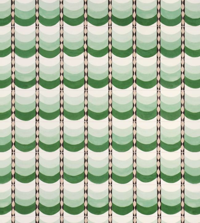 Sintra Wallpaper by Schumacher Green
