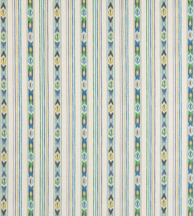Sitari Stripe Fabric by Jane Churchill Blue/Green