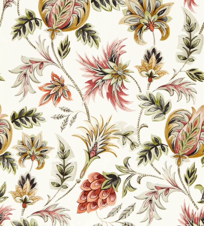 Sizergh Wallpaper by Clarke & Clarke Blush/Sage