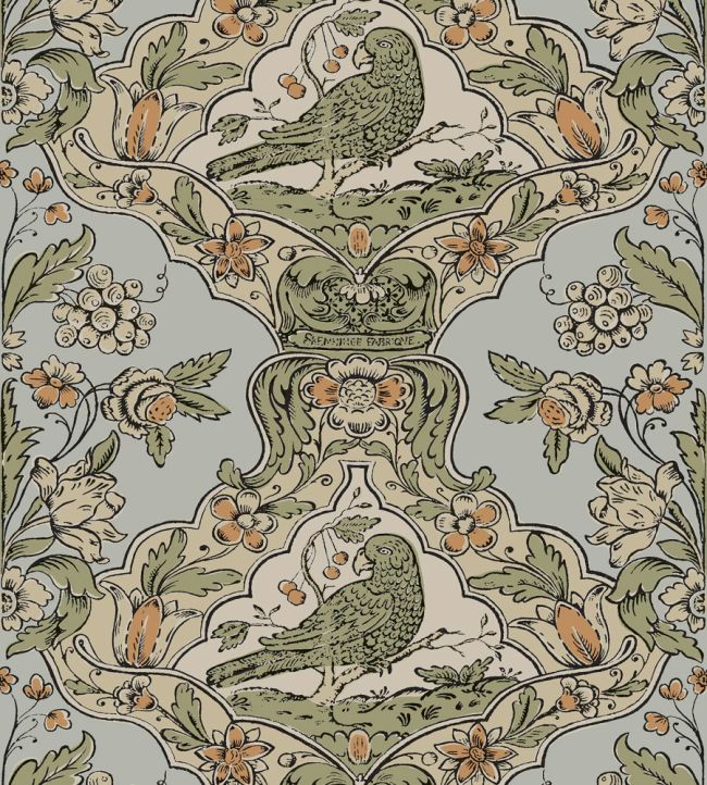 Skenninge Wallpaper by Borastapeter Green