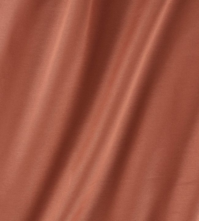 Sloane Silk Fabric by James Hare Terracotta