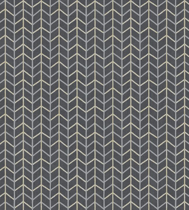 Small Way Grass Cloth Wallpaper by Christopher Farr Cloth Coal