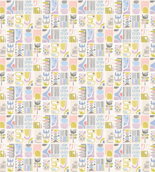 Snip Snip Wallpaper by Ohpopsi Lilac & Silver