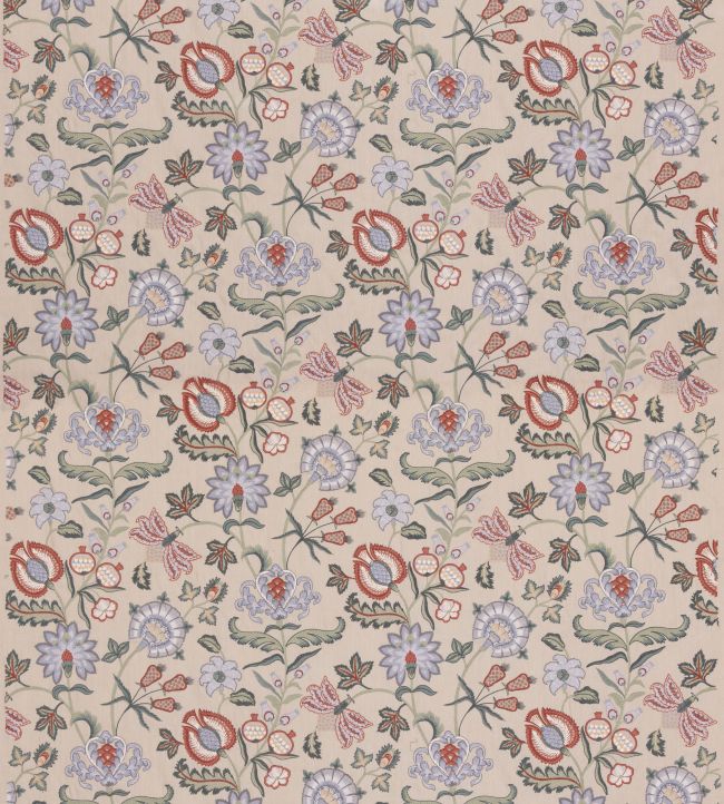 Snowhill Fabric by GP & J Baker Green/Russet