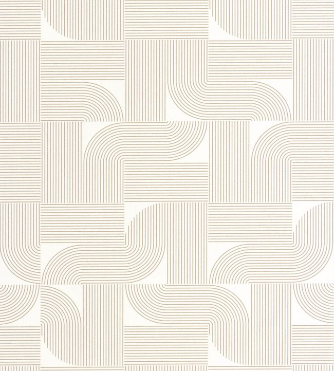 Softness Wallpaper by Caselio Blanc Or