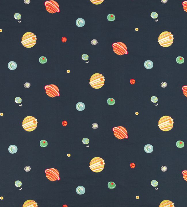 Solar System Fabric by Villa Nova Blue