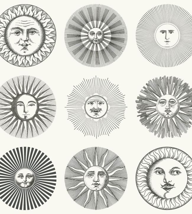 Soli Wallpaper by Cole & Son Black & White