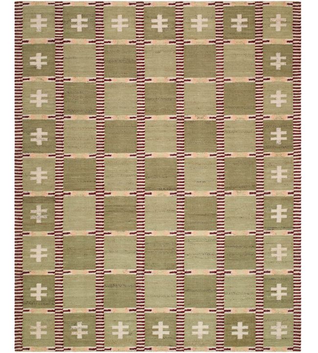Livabliss Solum rug Green/Burgundy/White PRSL2300-23 Green/Burgundy/White