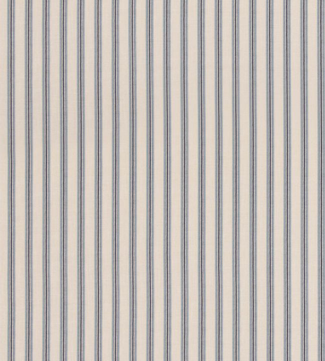 Somerton Stripe Fabric by Mulberry Home Blue