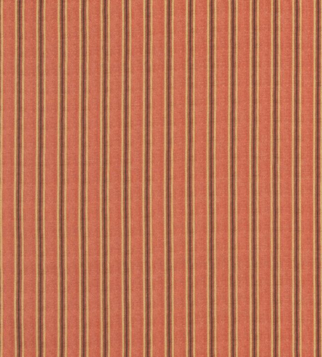 Somerton Stripe Fabric by Mulberry Home Russet