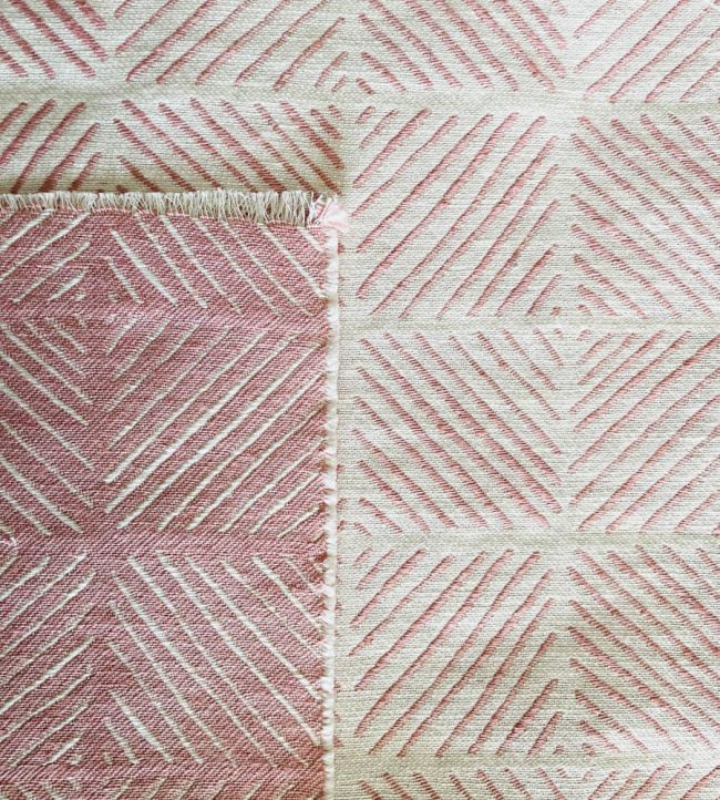 Songlines Fabric by Kate Medlicott Pink Horizon