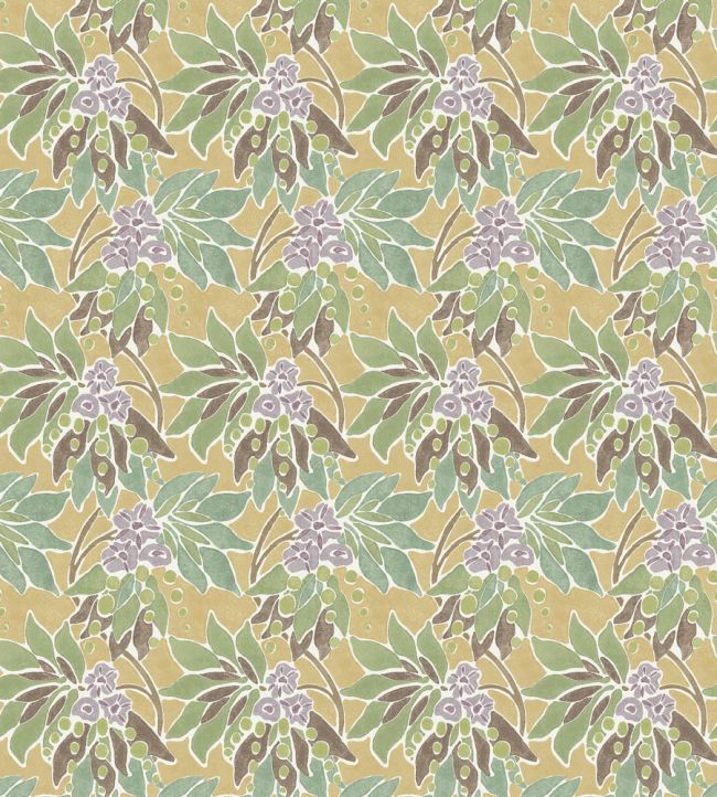 Sonia Fabric by Nina Campbell Ochre/Sage/Lilac