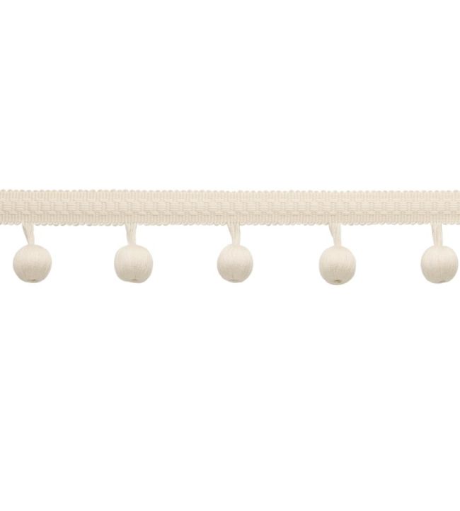 Sophie Beaded Fringe Trimming by Samuel & Sons Cream