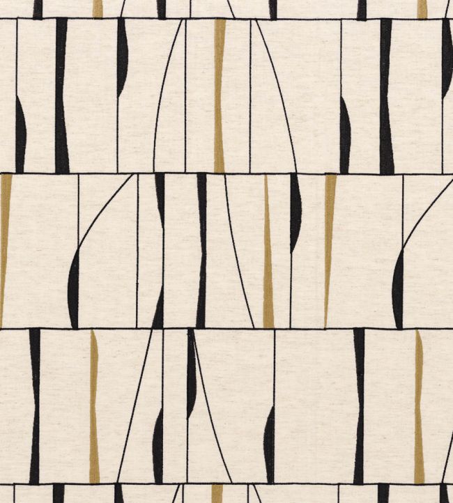 Souffle de Vitrail Fabric by Camengo Ocre