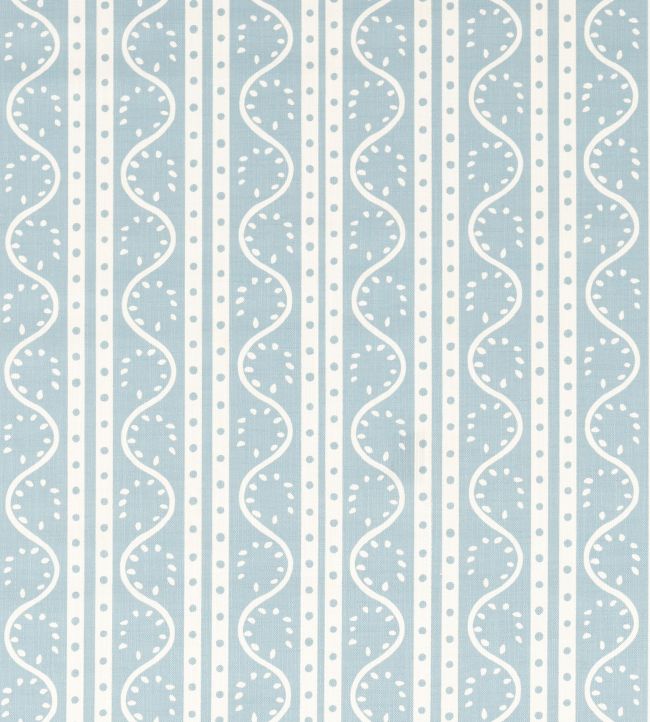 Split Pea Print Fabric by Scion Coast Blue
