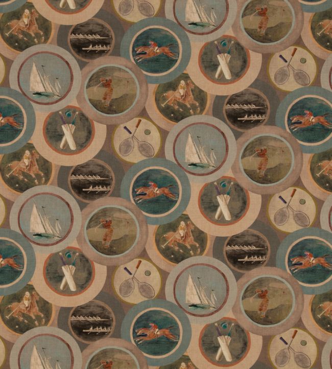 Sporting Life Fabric by Mulberry Home Antique