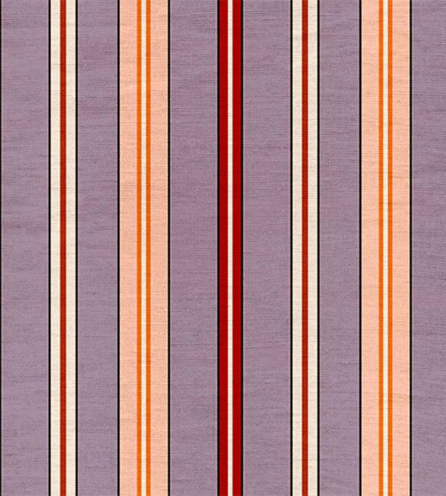Sporty Stripes Fabric by Ottoline Lilac