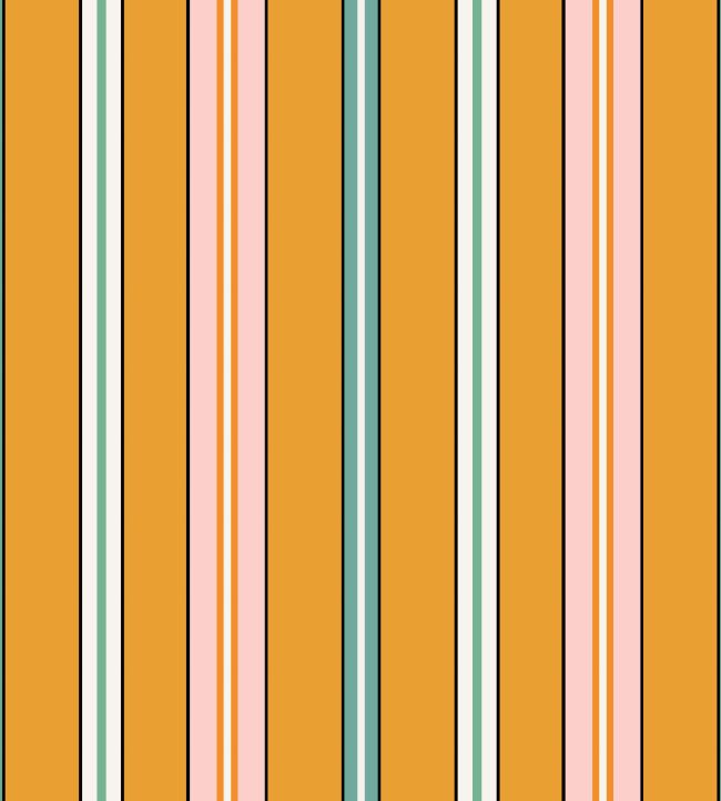 Sporty Stripes Wallpaper by Ottoline Saffron